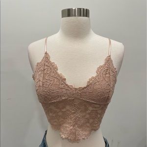 Zara Lace Bralette Light Pink